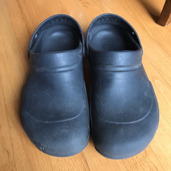 Crocs clogs Bistro Work SLIP RESISTANT BLACK shoes crocodile slides Mens size 11 - Picture 1 of 11